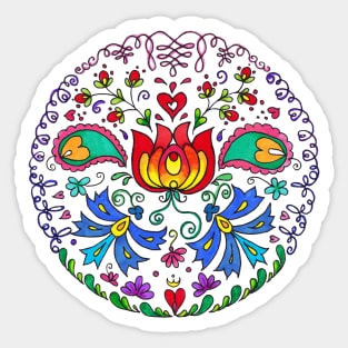 Circle of Flowers Sticker